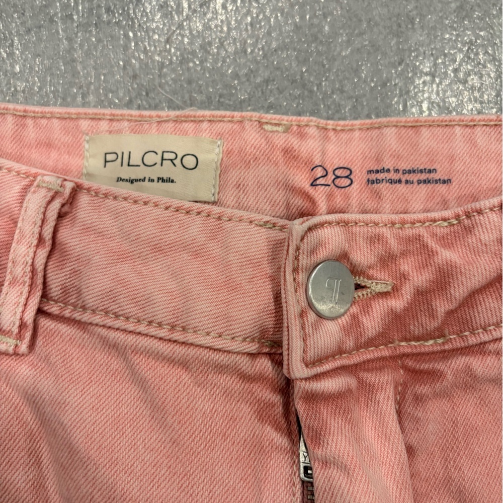 [W28Ins33”]Pilcro Light Orange Pink Wide leg Jeans - Picture 11 of 11